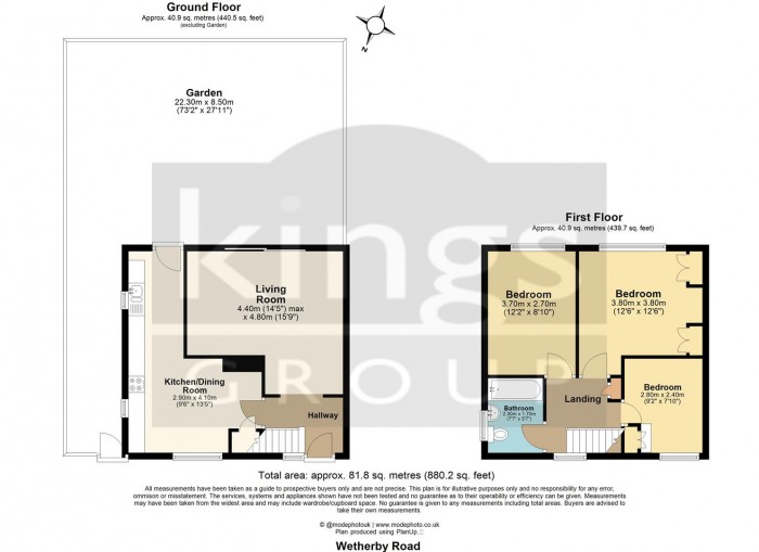 Floorplan for Wetherby Road, Enfield