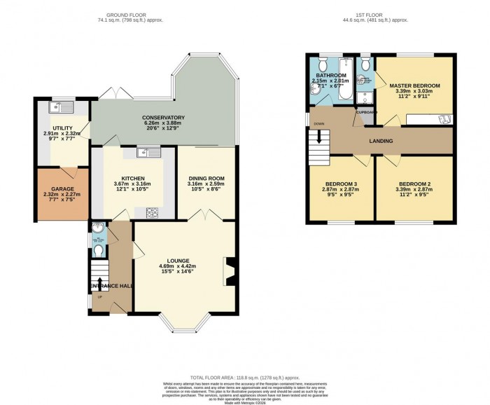 Floorplan for Belfield Gardens, Church Langley