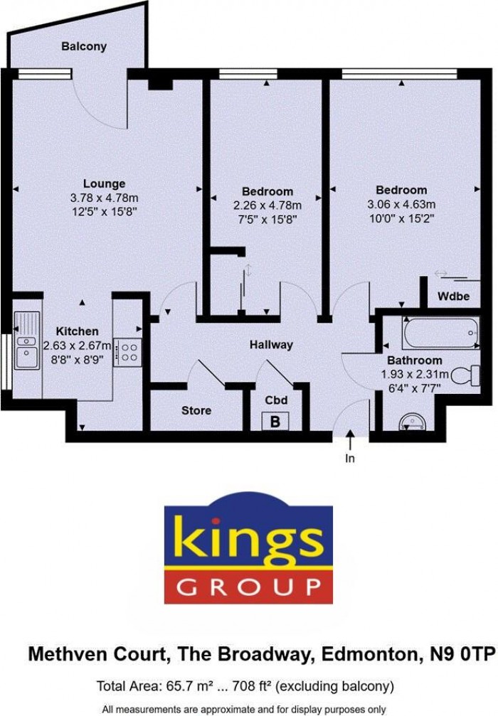 Floorplan for Methven Court, Edmonton, N9