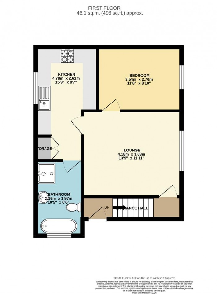 Floorplan for Long Banks, Harlow