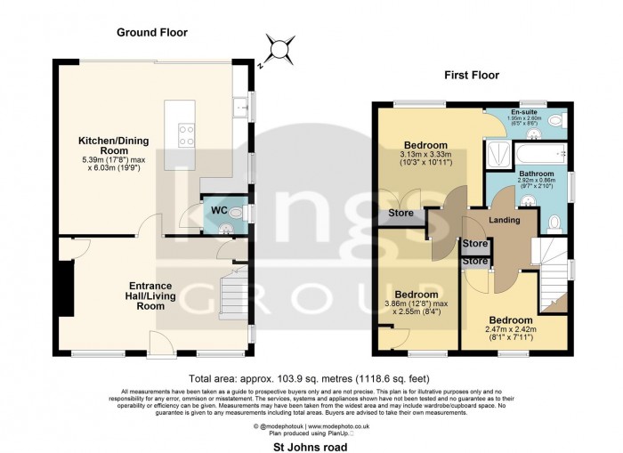 Floorplan for St. Johns Road, Writtle, Chelmsford