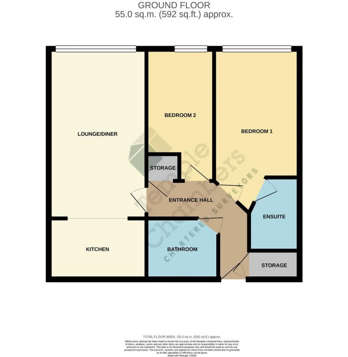 Floorplan for Mill Court, Edinburgh Gate, Harlow