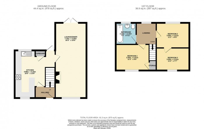 Floorplan for Jerounds, Harlow