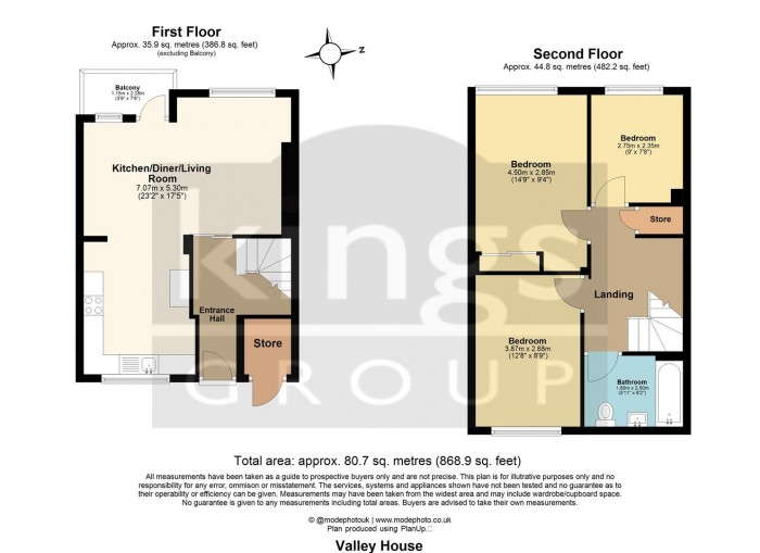 Floorplan for Valley House, Edmonton, N9