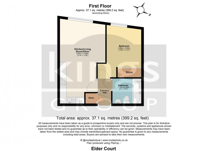 Floorplan for Elder Court, Mead Lane, Hertford