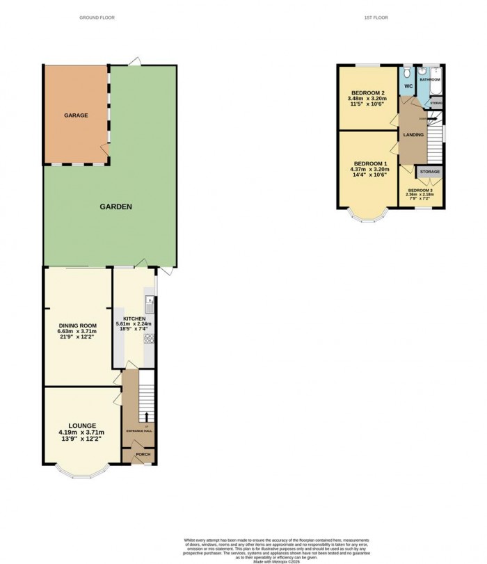 Floorplan for Goffs Lane, Goffs Oak, Waltham Cross