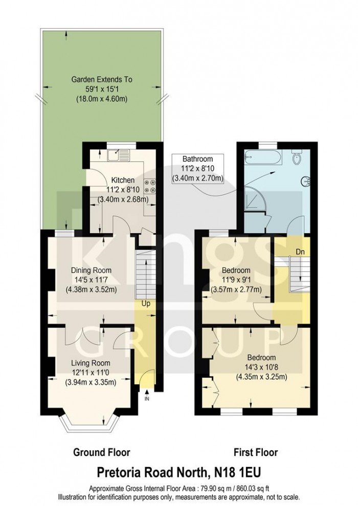 Floorplan for Pretoria Road North, Edmonton, N18