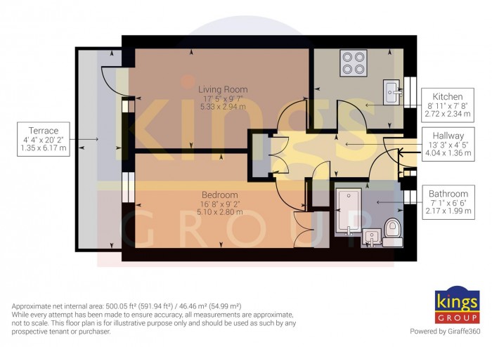 Floorplan for Blackhorse Road, London