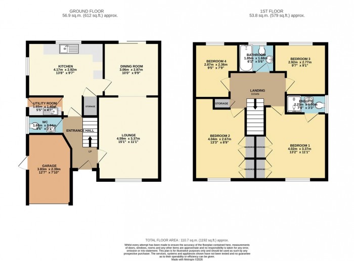 Floorplan for Elwood, Church Langley