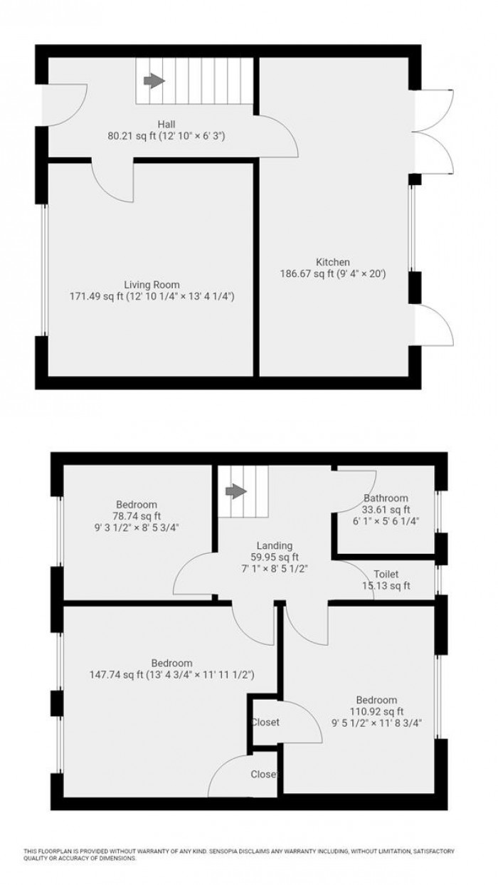 Floorplan for Sewardstone Street, Waltham Abbey