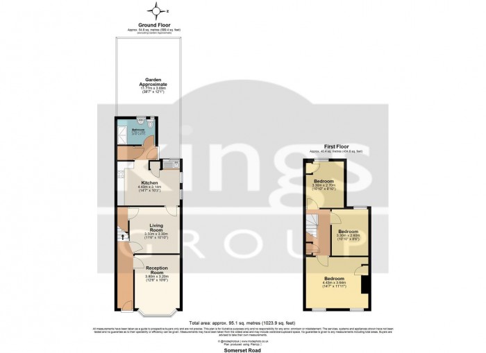Floorplan for Somerset Road, Edmonton, N18