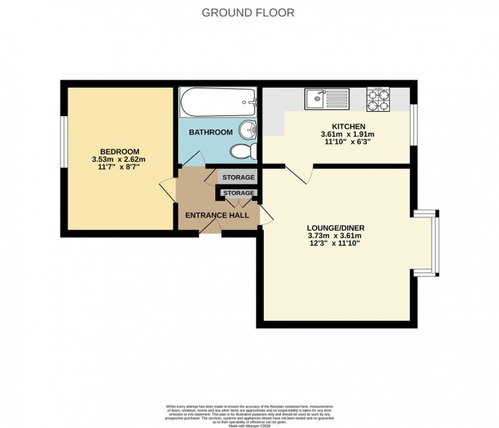 Floorplan for Latimer Court, Bryanstone Road, Waltham Cross