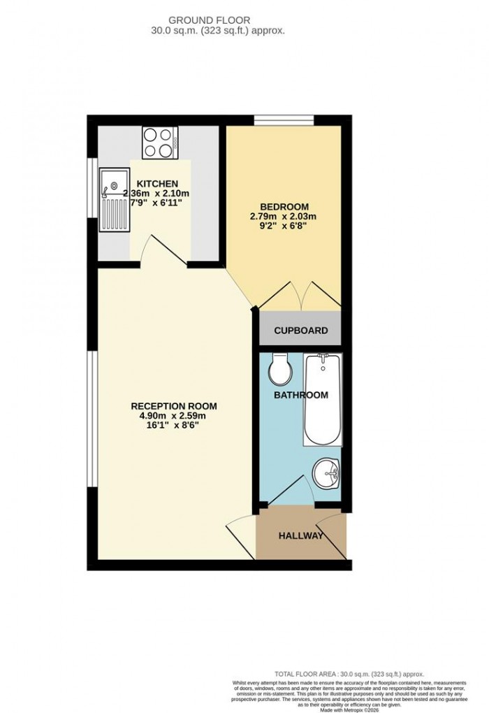 Floorplan for Liden Close, London
