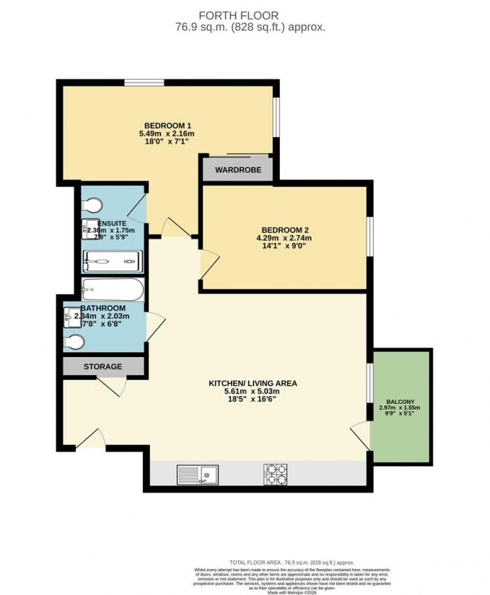 Floorplan for Godfrey House, Edinburgh Gate, Harlow
