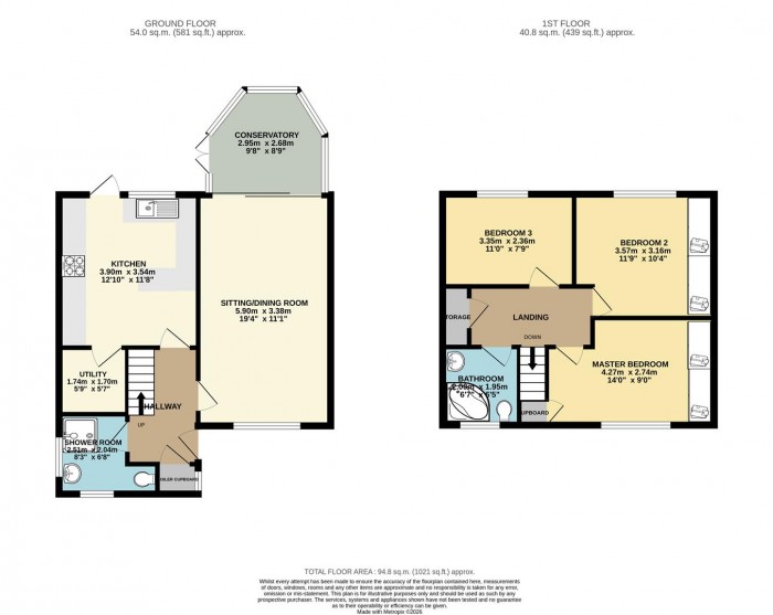 Floorplan for Longfield, Harlow