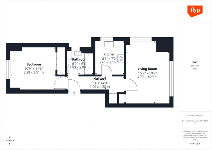 Floorplan for New River Way, London