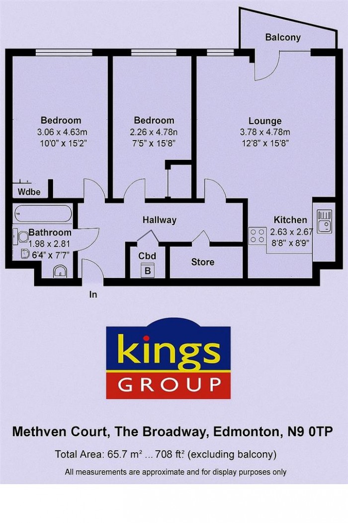 Floorplan for Methven Court, Edmonton N9