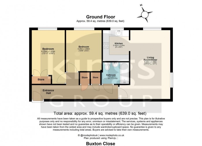 Floorplan for Buxton Close, Edmonton, N9