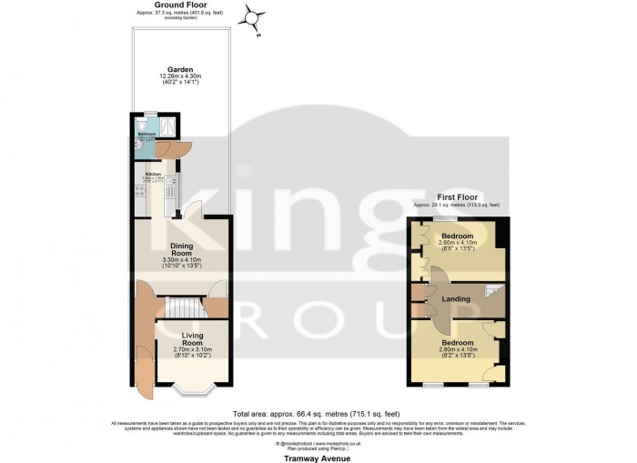 Floorplan for Tramway Avenue, Edmonton, N9