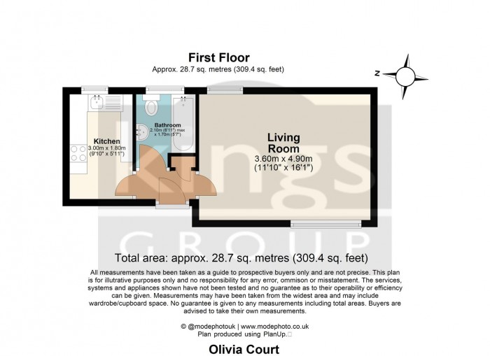 Floorplan for Chase Side, Enfield