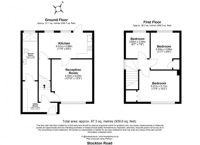 Floorplan for Stockton Road, Edmonton, N18