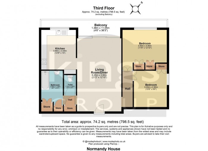 Floorplan for Cedar Road, Enfield