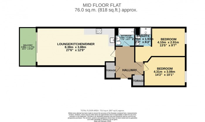 Floorplan for Hoffmans Road, London