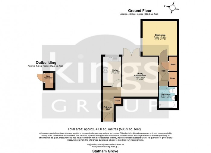 Floorplan for Statham Grove, Edmonton, N18