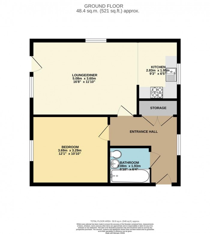Floorplan for Myrtle Close, Gilden Park