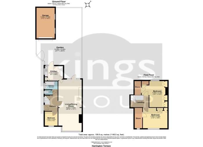 Floorplan for Harington Terrace, Edmonton, N18