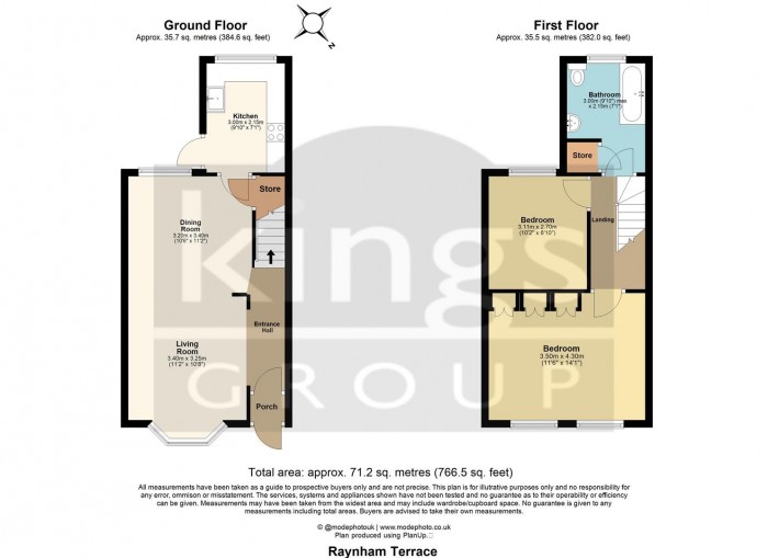 Floorplan for Raynham Terrace, Edmonton, N18