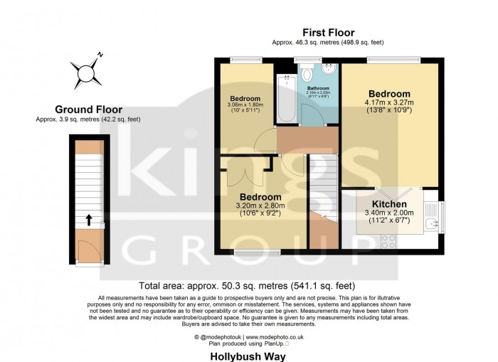 Floorplan for Hollybush Way, Cheshunt, Waltham Cross