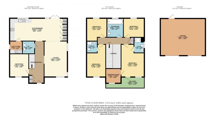 Floorplan for Nuthatch Drive, Newhall