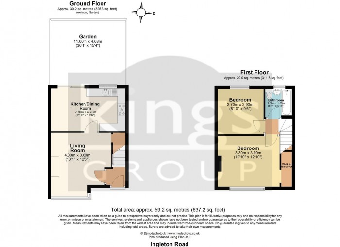 Floorplan for Ingleton Road, Edmonton N18