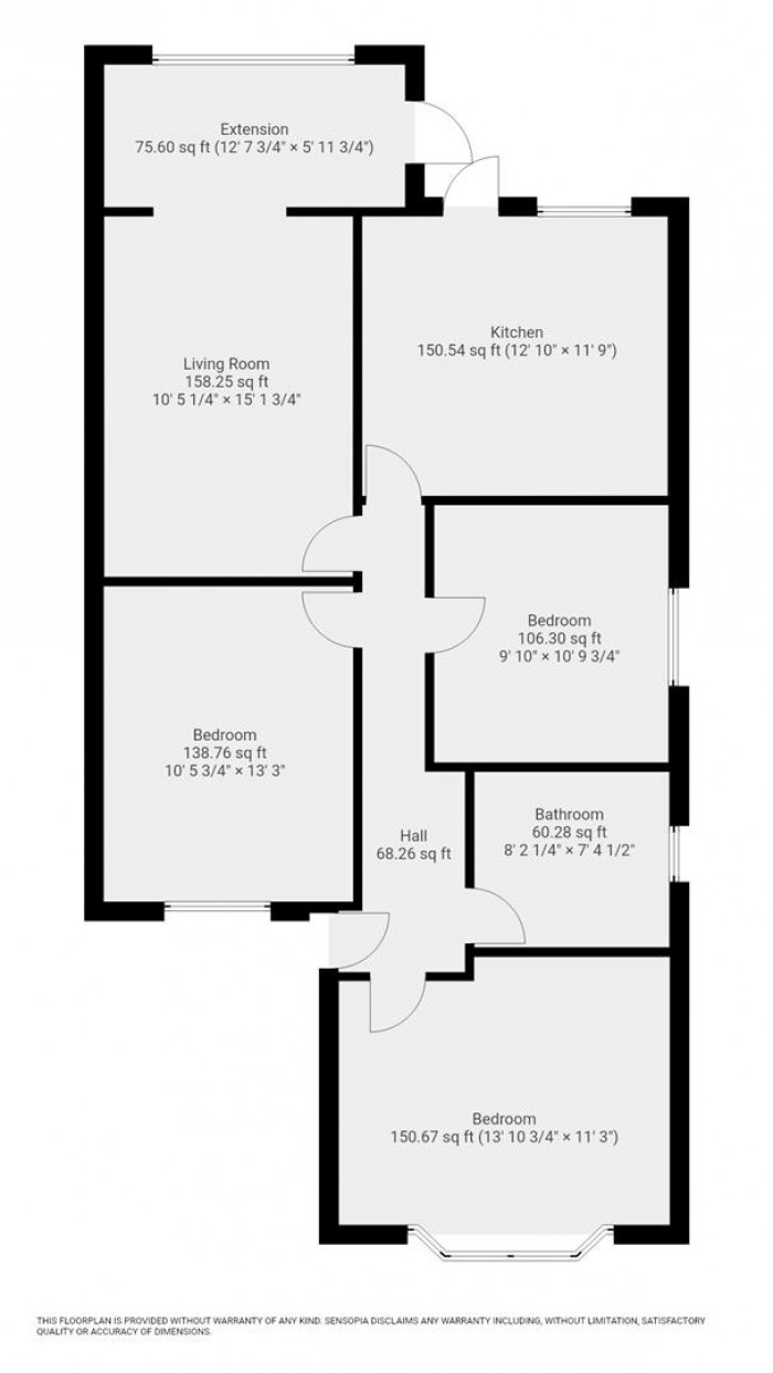 Floorplan for Pick Hill, Waltham Abbey