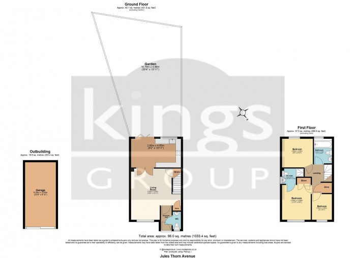 Floorplan for Jules Thorn Avenue, Enfield