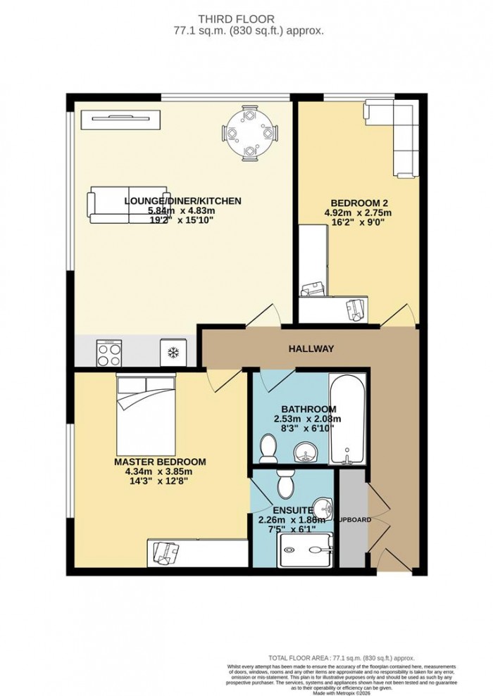 Floorplan for Edinburgh Gate, Harlow