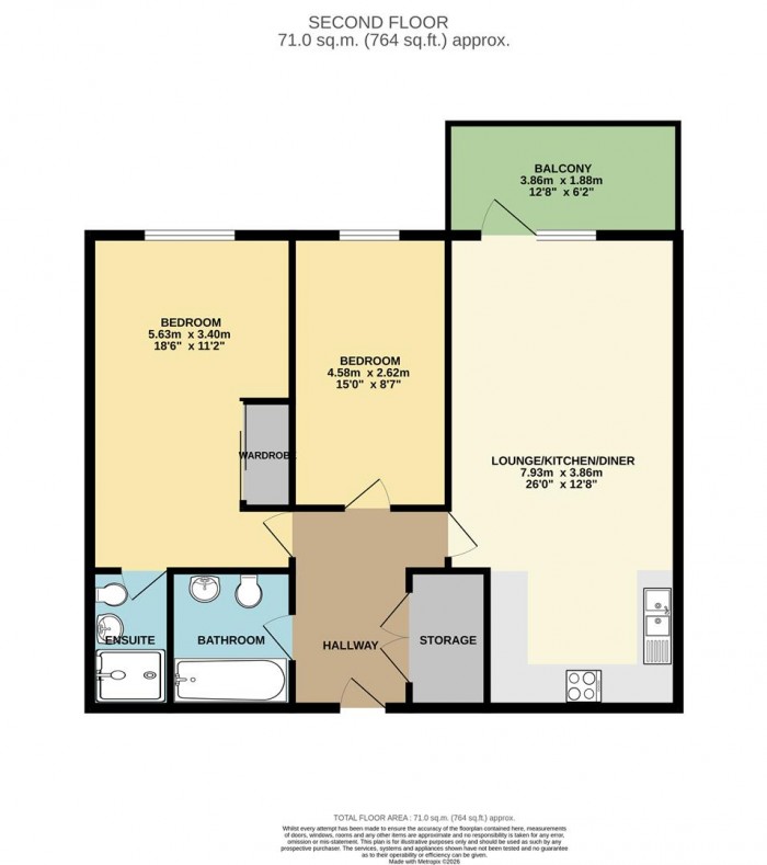 Floorplan for Thornbury Way, London