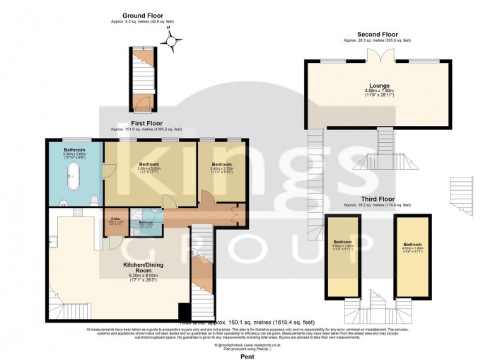 Floorplan for Lansdowne Drive, London