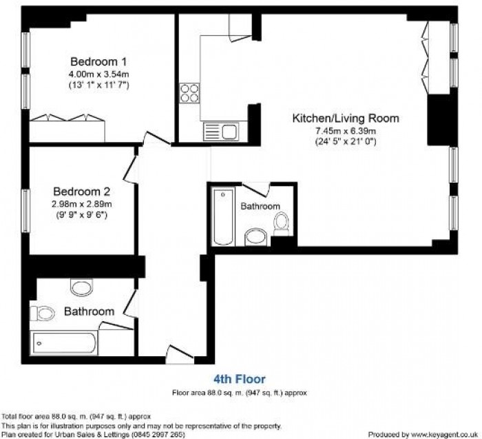 Floorplan for City View House, Bethnal Green Road, London