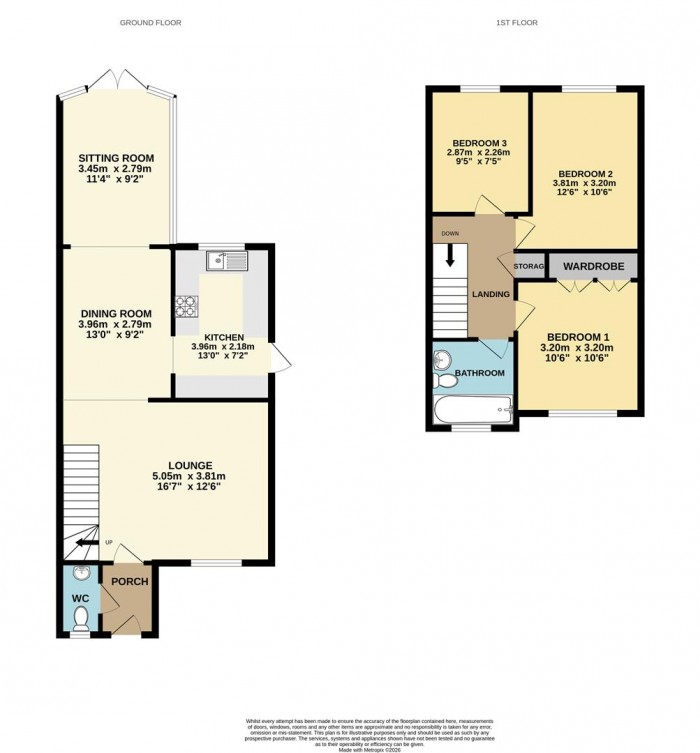 Floorplan for Brickcroft, Broxbourne