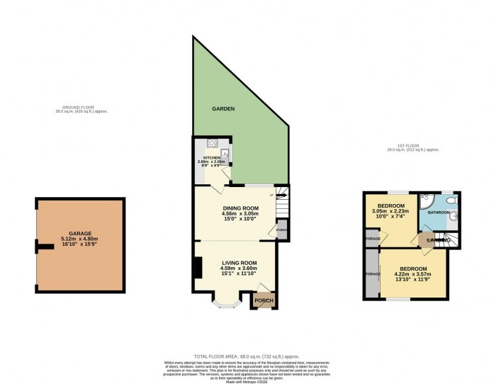 Floorplan for The Ridgeway, Enfield