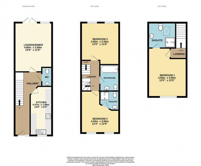 Floorplan for Woolpack Court, High Street, Cheshunt, Waltham Cross