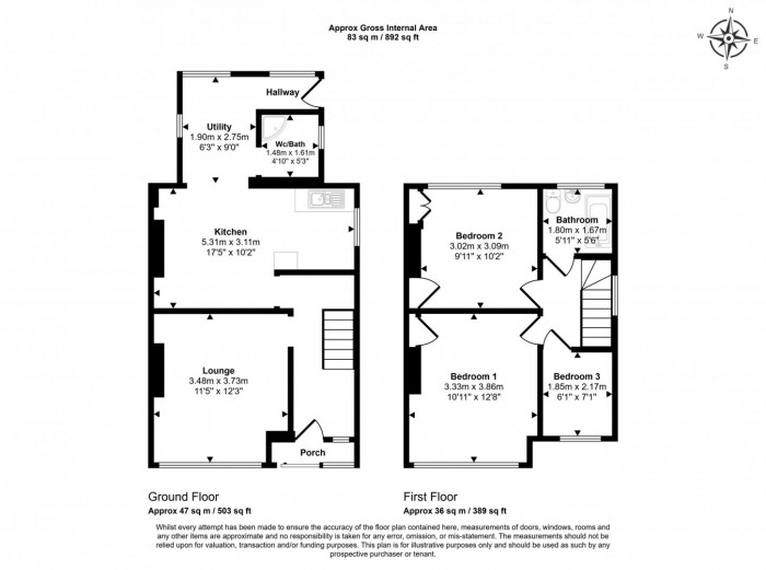 Floorplan for Somerset Road, Enfield