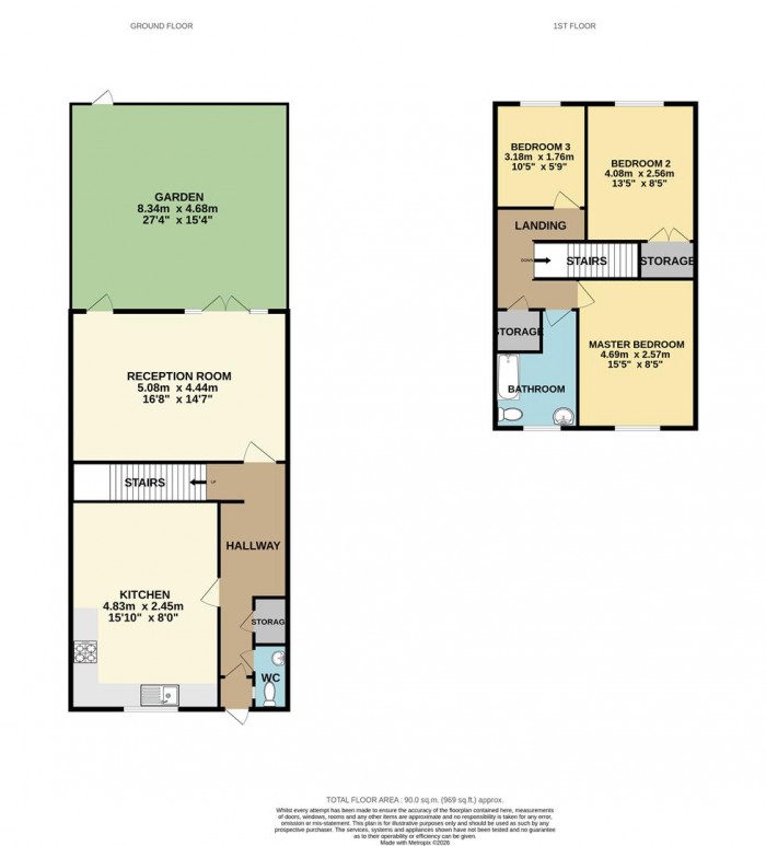 Floorplan for Hamilton Close., London