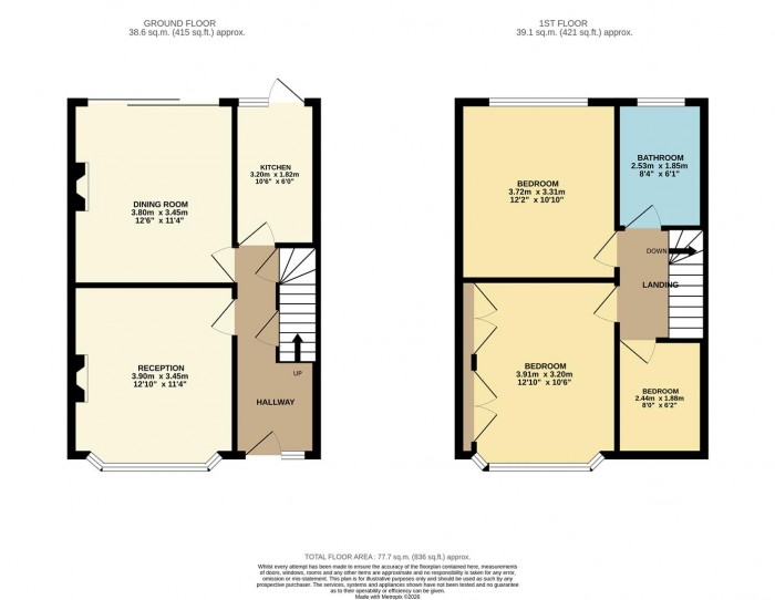 Floorplan for Coopers Lane, London