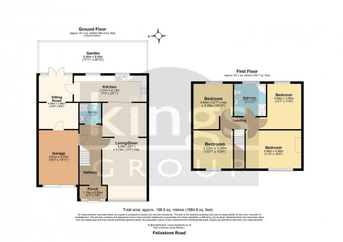 Floorplan for Felixstowe Road, Edmonon, N9