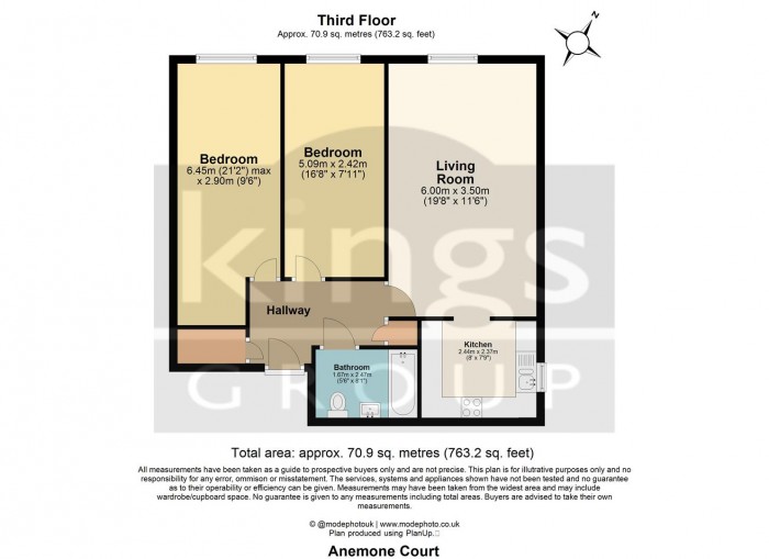 Floorplan for Enstone Road, Enfield London