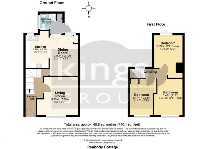 Floorplan for Lordship Lane, London