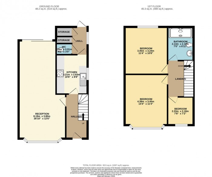 Floorplan for Carlisle Gardens, Ilford
